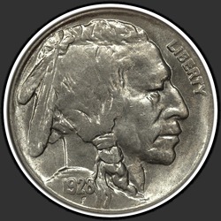 аверс 5¢ (nickel) 1928 "USA - 5 Cents / 1928 - S"