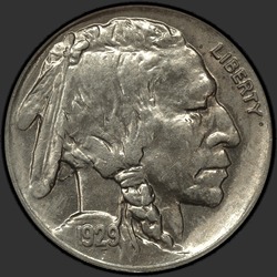 аверс 5¢ (nickel) 1929 "USA - 5 Cents / 1929 - D"