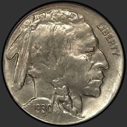 аверс 5¢ (nickel) 1930 "USA - 5 Cents / 1930 - S"