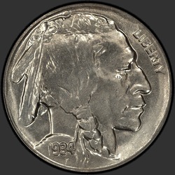 аверс 5¢ (nickel) 1934 "USA - 5 Cents / 1934 - D"