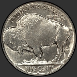 реверс 5¢ (nickel) 1934 "USA - 5 Cents / 1934 - D"