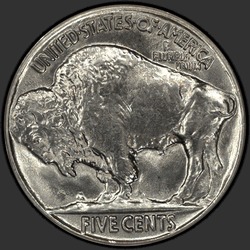 реверс 5¢ (nickel) 1935 "USA - 5 Cents / 1935 - Buffalo Five Cent 1935"