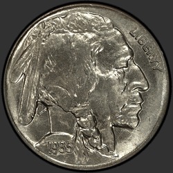 аверс 5¢ (nickel) 1935 "USA - 5 Cents / 1935 - D"