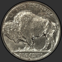 реверс 5¢ (nickel) 1935 "USA - 5 Cents / 1935 - D"