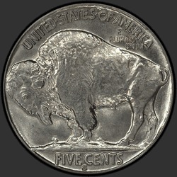 реверс 5¢ (nickel) 1935 "USA - 5 Cents / 1935 - S"
