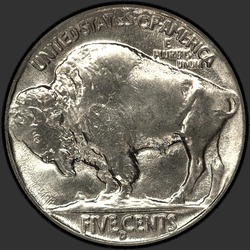 реверс 5¢ (nickel) 1936 "USA - 5 Cents / 1936 - D"