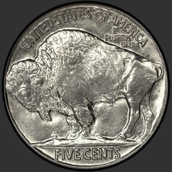 реверс 5¢ (nickel) 1937 "USA - 5 Cents / 1937 - Buffalo Five Cent 1937"