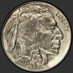 аверс 5¢ (nickel) 1937 "USA - 5 Cents / 1937 - D"