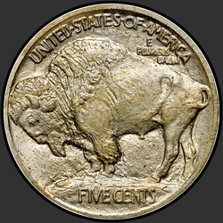 реверс 5¢ (nickel) 1913 "USA - 5 centů / 1913 - T1 Pr"