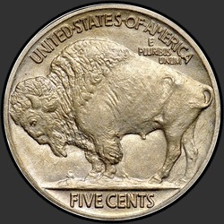 реверс 5¢ (nickel) 1913 "USA - 5 Cents / 1913 - T2 Pr"