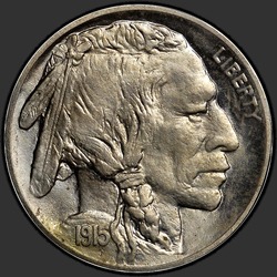 аверс 5¢ (nickel) 1915 "USA - 5 Cents / 1915 - Proof"