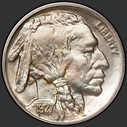 аверс 5¢ (nickel) 1927 "USA - 5 Cents / 1927 - SP"