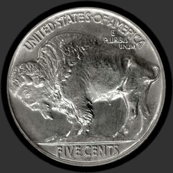 реверс 5¢ (nickel) 1936 "USA - 5 Cents / 1936 - BRILLIANT PF"
