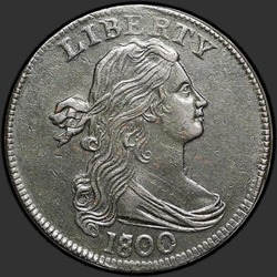аверс 1¢ (penny) 1800 "USA - 1 Cent / 1800 - 798 1ST HAIR MSBN"