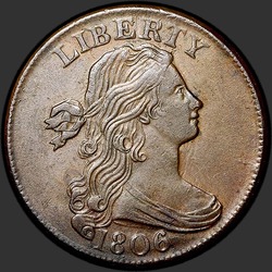 аверс 1¢ (penny) 1806 "USA - 1 Cent / 1806 - S-270 MSBN"