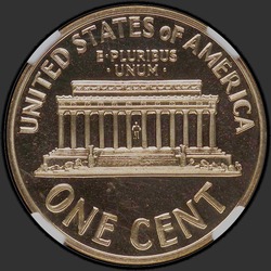 реверс 1¢ (penny) 1960 "Dowód Large Data"