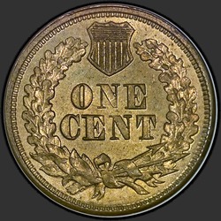 реверс 1¢ (penny) 1864 "USA - 1 Cent / 1864 - mědi a niklu MS"