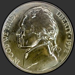 аверс 5¢ (nickel) 1952 "EUA - 5 cêntimos / 1952 - Prova"