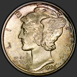 аверс 10¢ (dime) 1926 "USA - Dime / 1926"