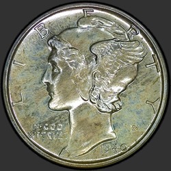 аверс 10¢ (dime) 1940 "USA - Dime / 1940 - Proof"