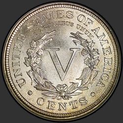 реверс 5¢ (nickel) 1900 "USA - 5 Cents / 1900 - Liberty Head Five Cent 1900"