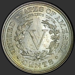 реверс 5¢ (nickel) 1904 "USA - 5 zl / 1904 - P"