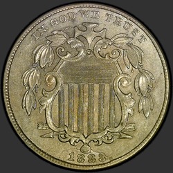 аверс 5¢ (nickel) 1883 "USA - 5 Cents / 1883-2 SHIELD MS"