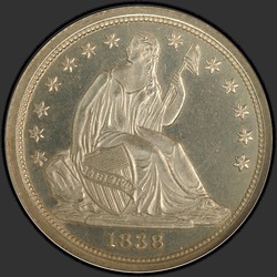 аверс 10¢ (dime) 1838 "USA - Dime / 1838 - Proof"