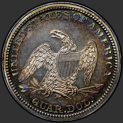 реверс 25¢ (quarter) 1859 "USA - Quarter / 1859 - Proof"