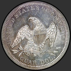реверс 25¢ (quarter) 1842 "USA - Quarter / 1842 - LARGE DATE MS"