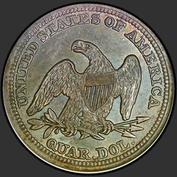 реверс 25¢ (quarter) 1859 "USA - Quarter / 1859 - P"