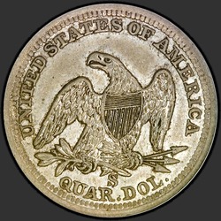 реверс 25¢ (quarter) 1859 "USA - Quarter / 1859 - S"