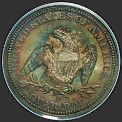 реверс 25¢ (quarter) 1855 "USA - Quarter / 1855 - S ARROWS PF"
