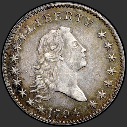 аверс 50¢ (half) 1794 "USA - 50 centesimi (Dollaro mezzo) / 1794 - P"