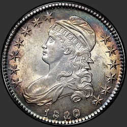 аверс 50¢ (half) 1820 "USA - 50 Cents (Half Dollar) / 1820 - 19 MS"