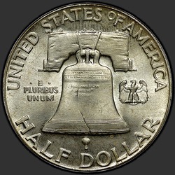 реверс 50¢ (half) 1948 "EUA - 50 Cents (meio dólar) / 1948 - P"