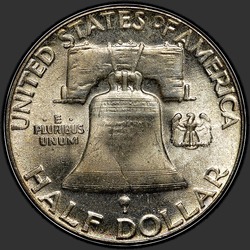 реверс 50¢ (half) 1951 "الولايات المتحدة الأمريكية - 50 سنتا (نصف الدولار) / 1951 - P"