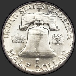 реверс 50¢ (half) 1960 "الولايات المتحدة الأمريكية - 50 سنتا (نصف الدولار) / 1960 - D"