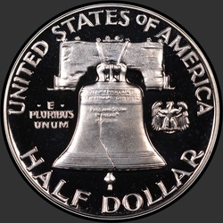 реверс 50¢ (халф) 1956 "США - 50 центів (півдолара) / 1956 - T1 Pr"