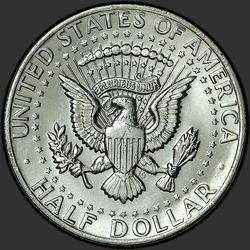 реверс 50¢ (half) 1977 "USA  -  50セント（50セント硬貨）/ 1977  -  P"