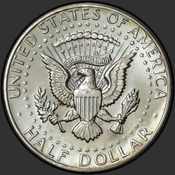 реверс 50¢ (half) 1977 "USA  -  50セント（50セント硬貨）/ 1977  -  D"