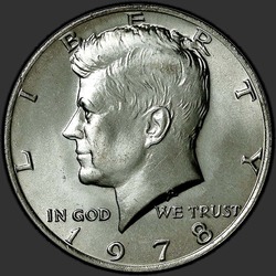 аверс 50¢ (half) 1978 "الولايات المتحدة الأمريكية - 50 سنتا (نصف الدولار) / 1978 - P"