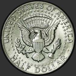 реверс 50¢ (half) 1983 "संयुक्त राज्य अमरीका - 50 सेंट (आधा डॉलर) / 1983 - डी"