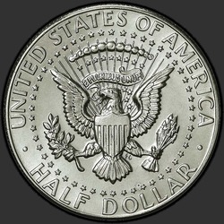 реверс 50¢ (half) 1987 "EUA - 50 Cents (meio dólar) / 1987 - D"