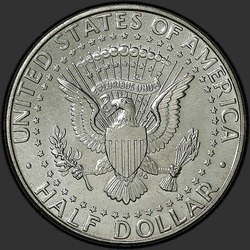 реверс 50¢ (half) 1991 "USA  -  50セント（50セント硬貨）/ 1991  -  P"