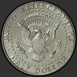реверс 50¢ (халф) 1998 "США - 50 центов (полдоллара) / 1998 - D"