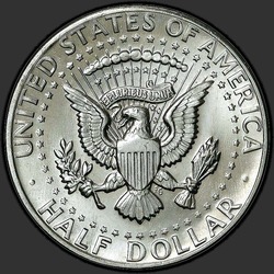 реверс 50¢ (half) 1973 "USA - 50 centů (půldolar) / 1973 - D"