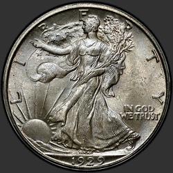 аверс 50¢ (half) 1929 "Walking Liberty Half Dollar 1929"