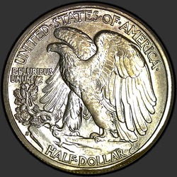 реверс 50¢ (half) 1929 "USA - 50 Cents (Half Dollar) / 1929 - S"