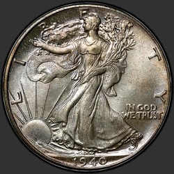 аверс 50¢ (half) 1940 "Walking Liberty Half Dollar 1940"